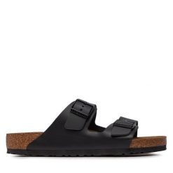 Klapki Birkenstock. Czarne klapki i japonki męskie Birkenstock, bez wzorów. Za 359.99 zł.