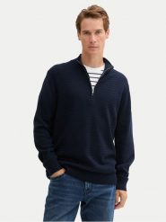 Tom Tailor Sweter 1044475 Granatowy Regular Fit. Niebieskie kardigany męskie Tom Tailor, m, bez wzorów, z bawełny, bez ramiączek. Za 129.99 zł.