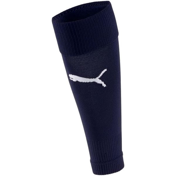 Getry piłkarskie Puma teamGOAL 23 Sleeve Socks. Niebieskie legginsy męskie Puma, bez wzorów, do biegania. Za 37.00 zł.
