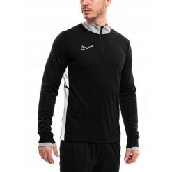Bluza Męska Rozpinana Nike Academy 25 Sportowa Dresowa Treningowa roz. M. Czarne bluzy bez kaptura męskie Nike, m, bez wzorów, z dresówki, sportowe, bez ramiączek, bez kaptura. Za 142.00 zł.