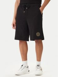 Versace Jeans Couture Szorty sportowe 80GADT03 CF01T Czarny Regular Fit. Czarne szorty sportowe męskie Versace Jeans Couture, bez wzorów, z bawełny, sportowe. Za 629.99 zł.