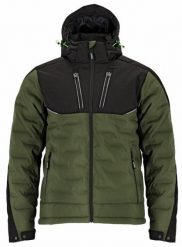 KURTKA MĘSKA OCIEPLANA MEMBRANA WZMOCNIENIE CORDURA ODPINANY KAPTUR WIELE KIESZENI ODBLASKI LOGAN J STALCO - oliwkowy 2XL. Zielone kurtki męskie Stalco, m, bez wzorów, bez ramiączek, bez kaptura. Za 310.46 zł.