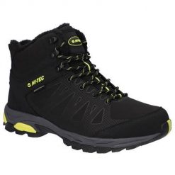 Buty trekkingowe męskie Hi-Tec Raven Insulated Wp. Czarne buty trekkingowe męskie Hi-tec, bez wzorów, z materiału, sportowe, bez obcasa, bez zapięcia. Za 469.00 zł.