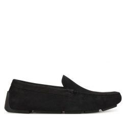 Mokasyny Calvin Klein. Czarne mokasyny męskie Calvin Klein, bez zapięcia. Za 699.99 zł.