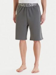 Guess Szorty sportowe U6GD00 KC241 Szary Regular Fit. Szare szorty sportowe męskie Guess, z aplikacjami, z bawełny, sportowe. Za 210.99 zł.
