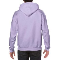 Bluza Z Kapturem Dla Dorosłych Unisex Heavy Blend. Fioletowe bluzy nierozpinane męskie GILDAN, m, bez wzorów, bez ramiączek, z kapturem. Za 92.99 zł.
