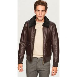 Kurtka pilotka slim fit - Brązowy. Kurtki męskie marki Giacomo Conti. W wyprzedaży za 149.99 zł.