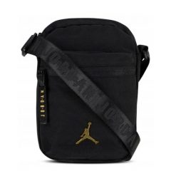 Saszetka torba listonoszka Air Jordan Jan Airborne Festival Bag 9A0631-K5X. Czarne torby męskie na ramię Jordan, bez wzorów. Za 148.35 zł.