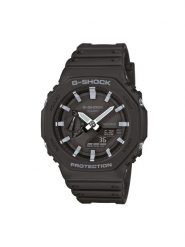 G-Shock Zegarek GA-2100-1AER Czarny. Czarne zegarki męskie G-Shock. Za 349.99 zł.