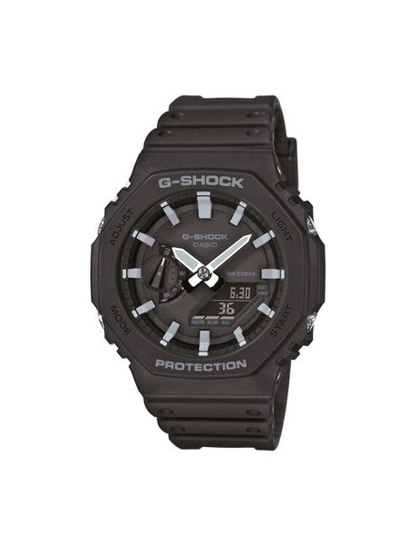 G-Shock Zegarek GA-2100-1AER Czarny. Czarne zegarki męskie G-Shock. Za 349.99 zł.
