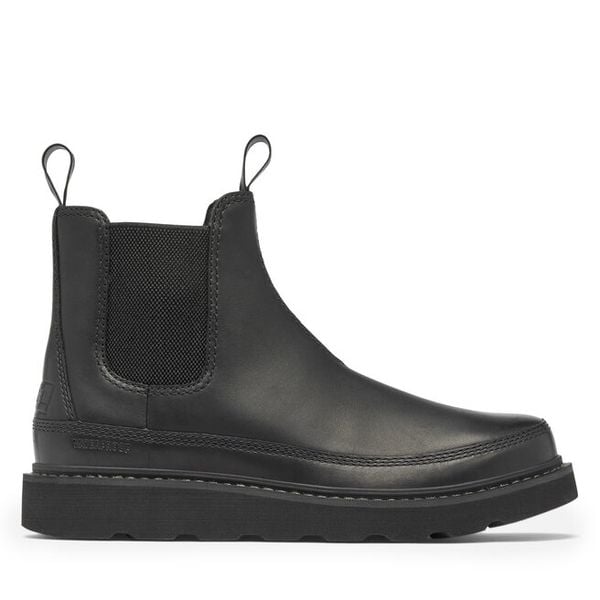 Sztyblety Sorel. Czarne sztyblety męskie Sorel, bez obcasa, bez zapięcia. Za 489.99 zł.