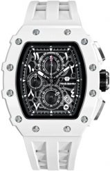 Zegarek męski Tsar Bomba TB8204QA-01 biały. Białe zegarki męskie NoName. Za 999.00 zł.