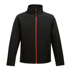 Męski Softshell Ablaze. Czarne kurtki softshell męskie Regatta, m, bez wzorów, z softshellu, bez kaptura, trekkingowe. Za 117.99 zł.