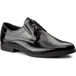 Półbuty LASOCKI FOR MEN - TA-LL17 Czarny. Czarne eleganckie półbuty męskie Lasocki For Men, z materiału, eleganckie, bez obcasa, bez zapięcia. W wyprzedaży za 114.97 zł.