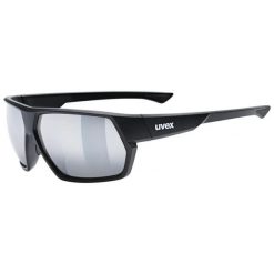 Okulary sportowe Uvex Sportstyle 238. Czarne okulary przeciwsłoneczne męskie Uvex, bez wzorów, sportowe. Za 160.96 zł.