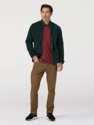 WRANGLER ADAMS FLEECE FULL ZIP MĘSKA BLUZA ROZPINANA POLARPINE WA6DHCG50 112324327. Zielone bluzy rozpinane męskie Wrangler, m, bez wzorów, z materiału, eleganckie, bez ramiączek, bez kaptura. Za 189.99 zł.