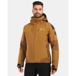 Męska kurtka narciarska Kilpi TURNAU-M. Brązowe kurtki narciarskie i snowboardowe męskie Kilpi, na zimę, m, bez wzorów, bez kaptura, narciarskie. Za 1,248.29 zł.