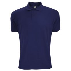 Męska Koszulka Polo Z Krótkim Rękawem. Niebieskie koszulki polo męskie SG, m, bez wzorów, bez kołnierzyka, bez ramiączek. Za 76.99 zł.