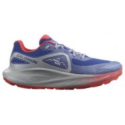 Buty sportowe męskie Salomon Glide Max TR Run The Alps. Niebieskie buty do biegania męskie Salomon, bez wzorów, z materiału, bez zapięcia, do biegania. Za 319.00 zł.