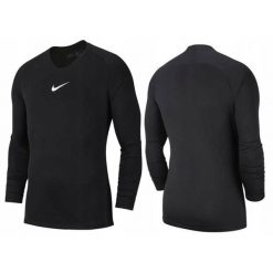 Koszulka termoaktywna do piłki nożnej męska Nike Dry Park sportowa. Czarne bielizna termoaktywna męska Nike, l, bez wzorów, z syntetyku, bez ramiączek, do piłki nożnej. Za 114.34 zł.