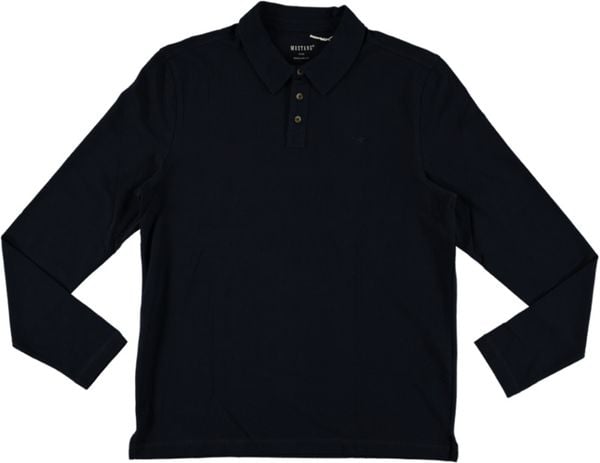 Męski Longsleeve Mustang Style Portis Dark Sapphire 1016296 4136. Niebieskie koszulki męskie z długim rękawem Mustang, m, bez wzorów, bez kołnierzyka, bez ramiączek. Za 109.99 zł.