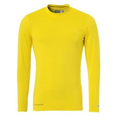 Podkoszulka z długim rękawem Uhlsport Distinction. Żółte bielizna termoaktywna męska Uhlsport, bez wzorów, bez ramiączek, na fitness i siłownię. Za 163.50 zł.