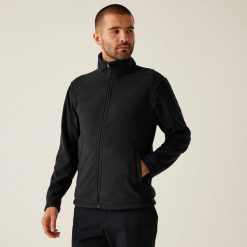 Polar roboczy męski Micro Full Zip. Czarne bluzy z polaru męskie Regatta, m, bez wzorów, z polaru, biznesowe, bez ramiączek, bez kaptura. Za 172.50 zł.