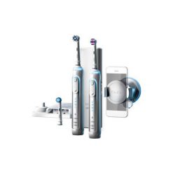 Zestaw szczoteczek ORAL-B Pro Genius 8900 Cross Action. Szare szczoteczki elektryczne marki ORAL-B. Za 649.00 zł.