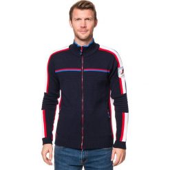 Sweter rozpinany w kolorze granatowym. Niebieskie kardigany męskie marki CMP, z dzianiny. W wyprzedaży za 295.95 zł.