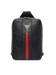 Guess Saszetka HMTOCS P6270 Czarny. Czarne saszetki męskie Guess, z aplikacjami, ze skóry. Za 316.99 zł.