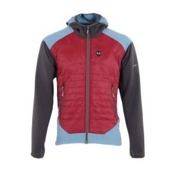 Techniczna hybrydowa kurtka męska Milo Nafo red - M. Czerwone kurtki męskie Milo, na zimę, l, bez wzorów, sportowe, bez ramiączek, bez kaptura. W wyprzedaży za 399.00 zł.