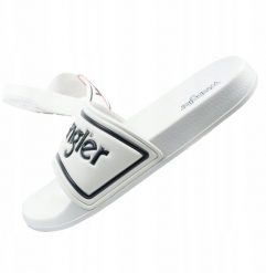 Wrangler Klapki męskie Wrangler Averell białe 20261059 1FG 43. Białe klapki i japonki męskie Wrangler, bez wzorów. Za 74.99 zł.