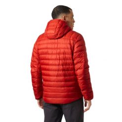 Kurtka z kapturem Helly Hansen Verglas Down 2.0. Czerwone kurtki męskie Helly Hansen, bez wzorów, z puchu, sportowe, bez ramiączek, z kapturem. W wyprzedaży za 1,066.00 zł.