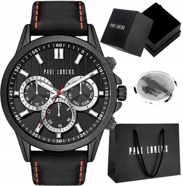 Zegarek męski Paul Lorens SHARK-1A3 Z GRAWEREM. Zegarki męskie Paul Lorens. Za 196.80 zł.