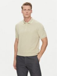 Marciano Guess Polo 5GHP08 6322A Beżowy Regular Fit. Brązowe koszulki polo męskie Marciano Guess, m, z aplikacjami, z bawełny, bez kołnierzyka, bez ramiączek. Za 259.99 zł.