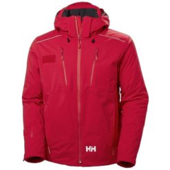 Wodoodporna kurtka Helly Hansen Maple. Czerwone kurtki męskie Helly Hansen, m, bez wzorów, bez ramiączek, bez kaptura. Za 2,299.00 zł.