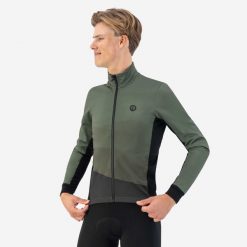Bluza Rogelli Tarax. Zielone bluzy nierozpinane męskie Rogelli, m, bez wzorów, bez kaptura, rowerowe. W wyprzedaży za 325.00 zł.