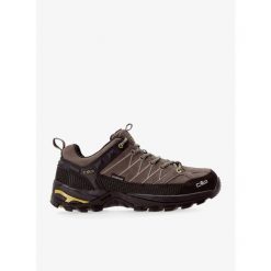 Buty turystyczne męskie CMP Rigel Low WP. Brązowe buty trekkingowe męskie CMP, bez wzorów, z materiału, bez zapięcia, trekkingowe. Za 399.00 zł.