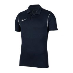 Męska Koszulka Polo Park 20 DriFIT. Niebieskie koszulki polo męskie Nike, m, bez wzorów, sportowe, bez kołnierzyka, bez ramiączek. Za 138.99 zł.