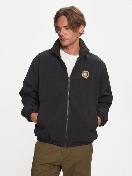 Tommy Jeans Kurtka przejściowa DM0DM19643 Czarny Regular Fit. Czarne kurtki męskie Tommy Jeans, m, bez wzorów, z jeansu, bez ramiączek, bez kaptura. Za 469.99 zł.