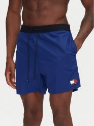 Tommy Hilfiger Szorty kąpielowe UM0UM03455 Niebieski Regular Fit. Niebieskie kąpielówki męskie Tommy Hilfiger, bez wzorów, z syntetyku. Za 159.99 zł.