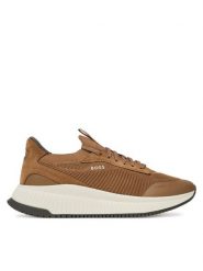 BOSS Sneakersy TTNM EVO Slon 50523113 Beżowy. Brązowe buty sportowe na co dzień męskie Boss, m, bez wzorów, z materiału, bez ramiączek, bez kaptura. Za 719.99 zł.