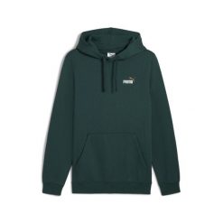 Męska bluza z kapturem Essentials z małym dwukolorowym logo No. 1 PUMA. Zielone bluzy nierozpinane męskie Puma, m, bez wzorów, prążkowane, sportowe, bez ramiączek, z kapturem. Za 229.00 zł.