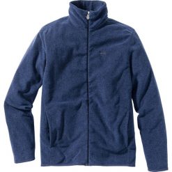 Bluza rozpinana z polaru Regular Fit bonprix ciemnoniebieski melanż. Niebieskie bluzy z polaru męskie bonprix, melanż, z polaru. Za 59.99 zł.