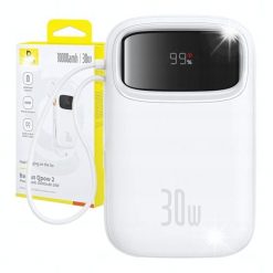 Powerbank Baseus Powerbank Baseus QPow 2 30W 10000mAh z wbudowanymi kablami USB-C biały. Białe powerbanki Baseus. Za 263.98 zł.