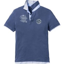 Shirt polo z podwójnym kołnierzykiem bonprix indygo. Koszulki polo męskie bonprix. Za 74.99 zł.