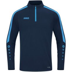 Bluza dresowa zapinana na zamek błyskawiczny Jako Power. Niebieskie bluzy rozpinane męskie Jako, l, bez wzorów, z dresówki, sportowe, bez ramiączek, bez kaptura. Za 329.00 zł.