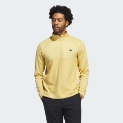 Bluza Ultimate365 Textured Quarter-Zip. Białe bluzy nierozpinane męskie ADIDAS, m, bez wzorów, z materiału, bez ramiączek, bez kaptura. W wyprzedaży za 217.35 zł.