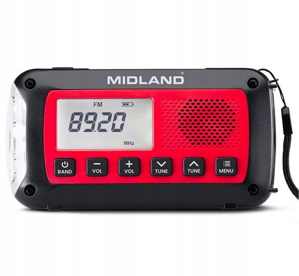 Radio alarmowe Midland ER100 z akumulatorem 2600mAh. Radia Alan. Za 297.39 zł.