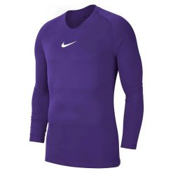 Bluza Męska Park DriFIT Base Layer Top. Fioletowe bluzy nierozpinane męskie Nike, m, bez wzorów, sportowe, bez ramiączek, bez kaptura. Za 122.99 zł.